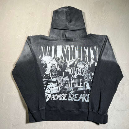 Null Society "40 Acres) Grey Hoodie Size Medium USED x17767