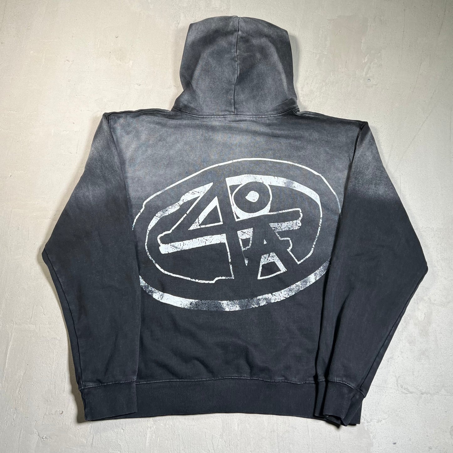 Null Society "40 Acres) Grey Hoodie Size Medium USED x17767