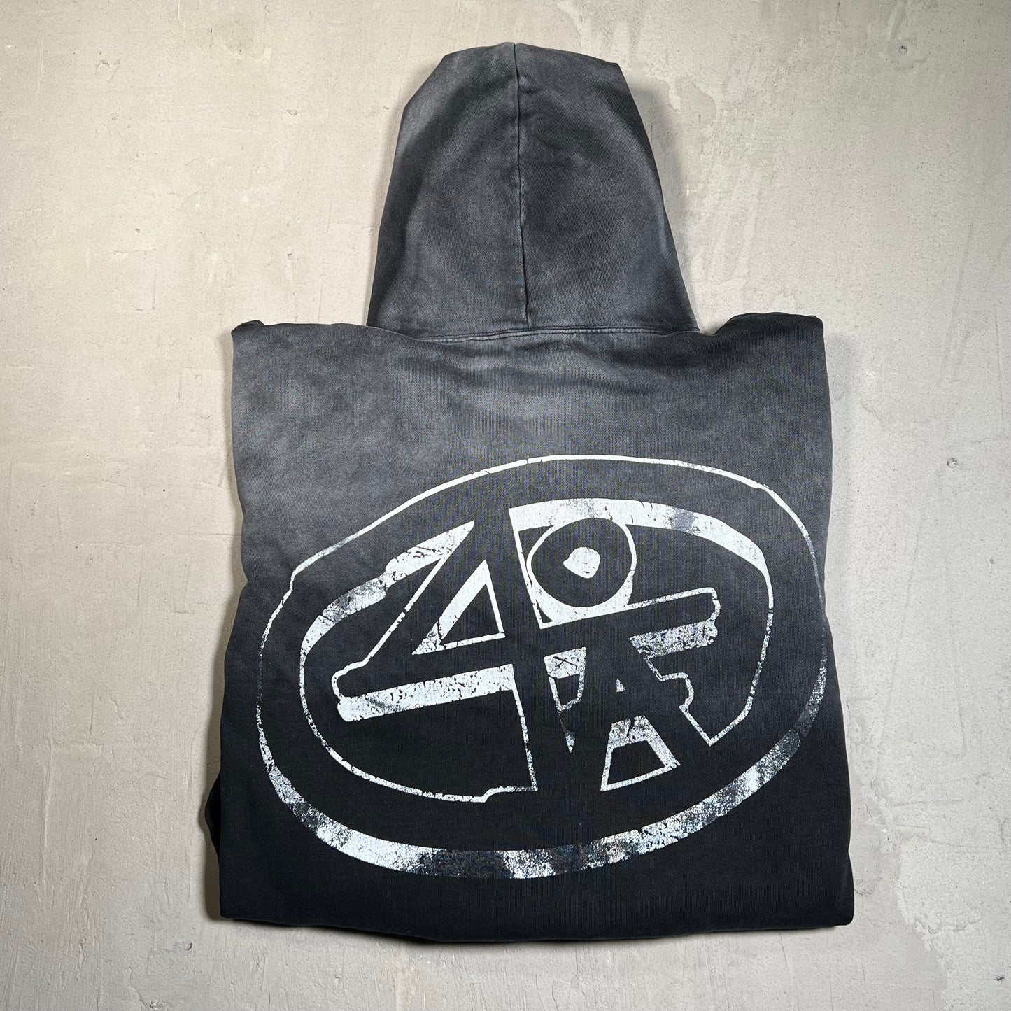 Null Society "40 Acres) Grey Hoodie Size Medium USED x17767