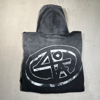 Null Society "40 Acres) Grey Hoodie Size Medium USED x17767