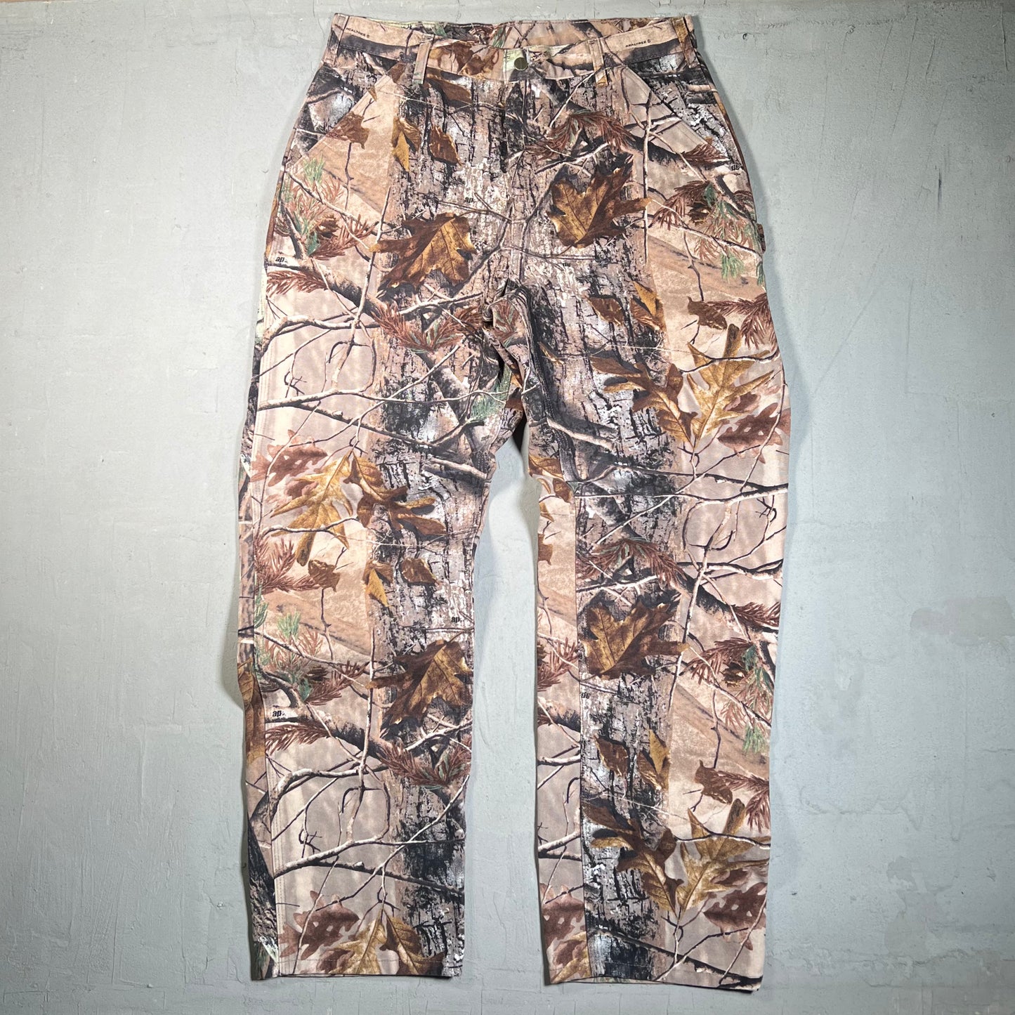 Carhartt RealTree Woodland Camo Workwear Pants Size 36x34 USED v19660