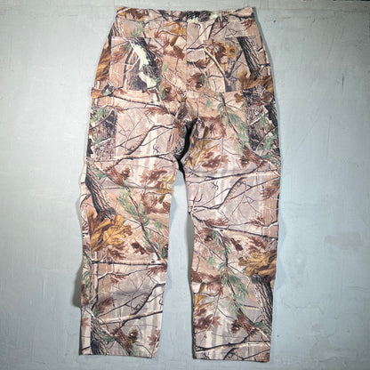 Carhartt RealTree Woodland Camo Workwear Pants Size 36x34 USED v19660