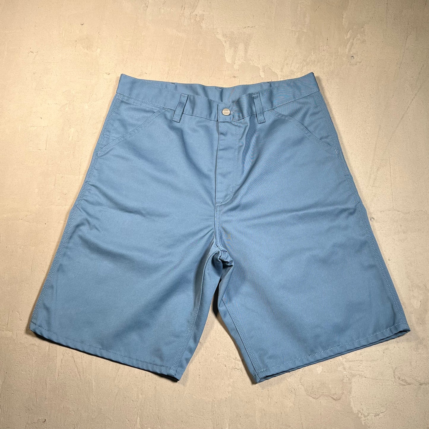 Carhartt WIP Light Blue Work Shorts Size 33 USED v19654