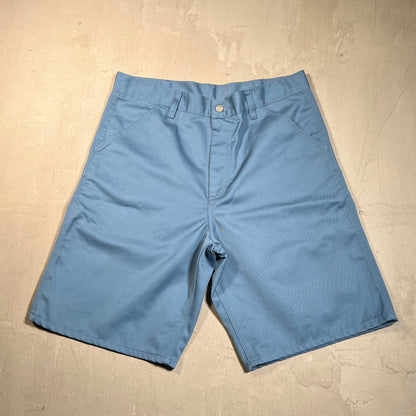 Carhartt WIP Light Blue Work Shorts Size 33 USED v19654