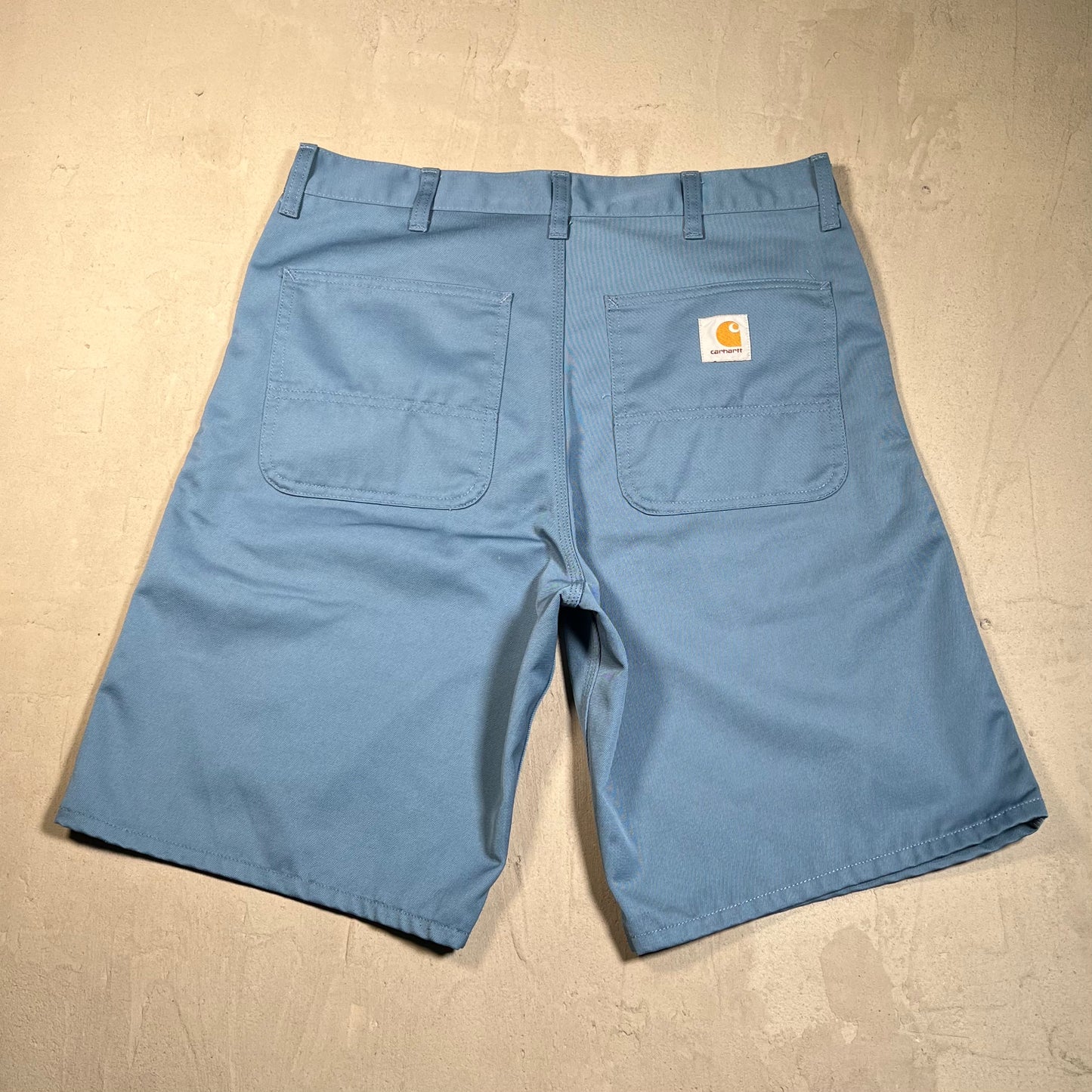 Carhartt WIP Light Blue Work Shorts Size 33 USED v19654