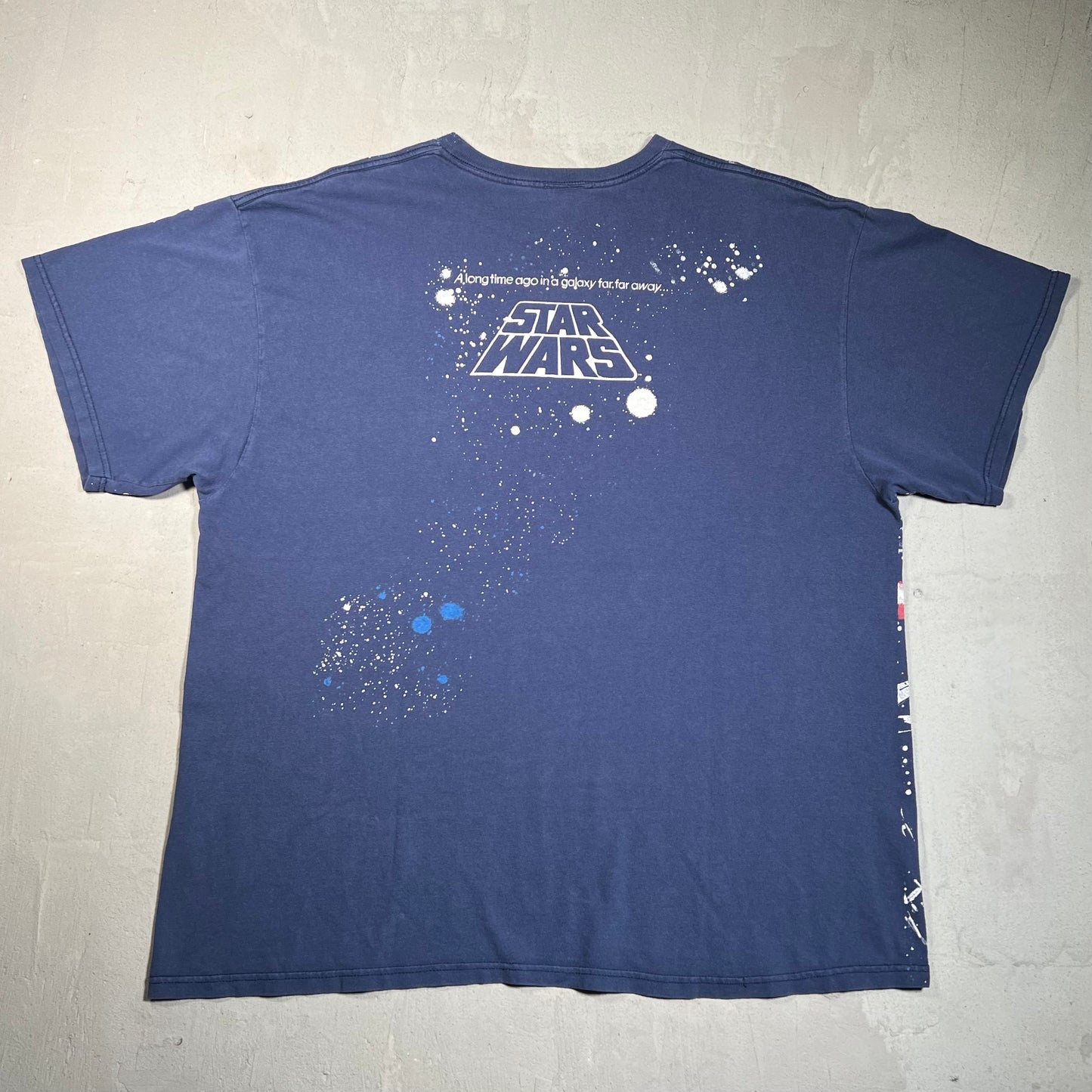 Y2K Star Wars Navy AOP Size XXL USED v19656