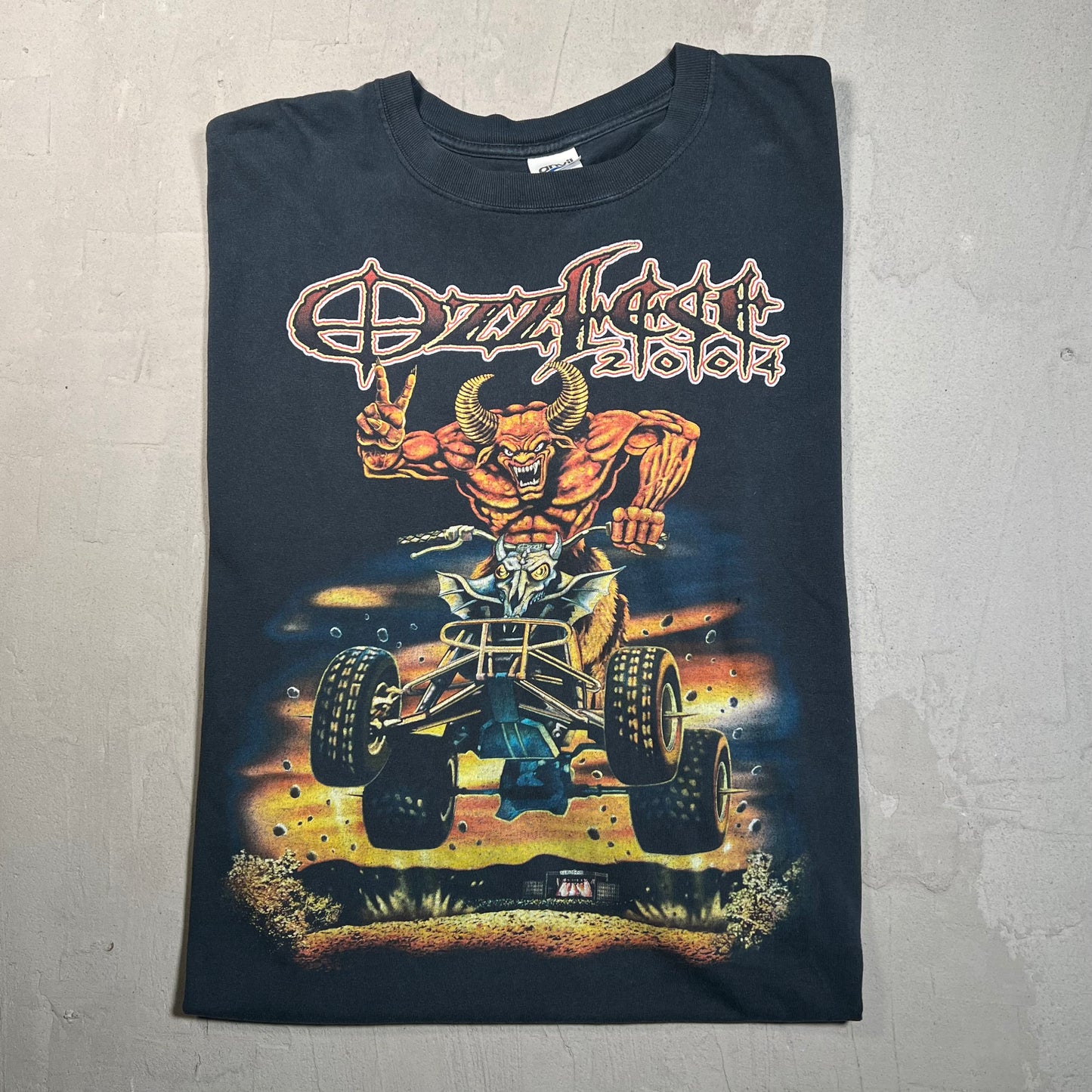 2004 Ozzfest Black Tour Tee Size XXL USED v19658