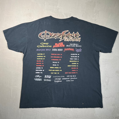 2004 Ozzfest Black Tour Tee Size XXL USED v19658