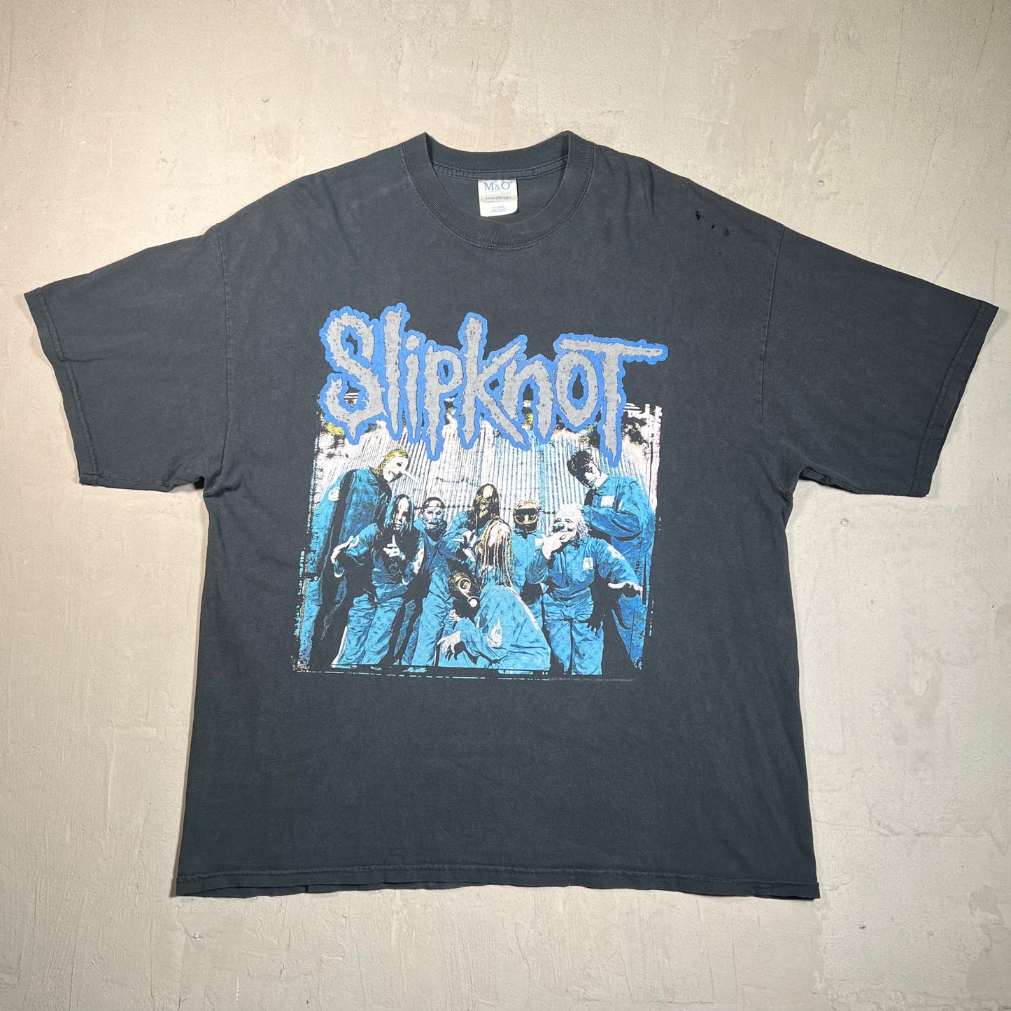 2001 Slipknot Black "Tattered and Torn" Tee Size XXL USED v19657