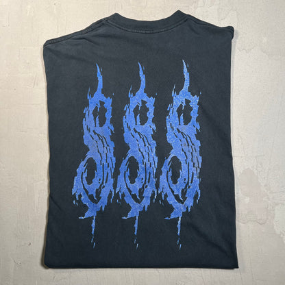 2001 Slipknot Black "Tattered and Torn" Tee Size XXL USED v19657