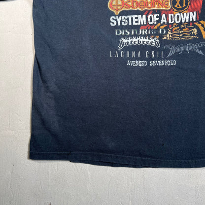 2006 Ozzfest Black Tour Tee Size XXL USED v19659