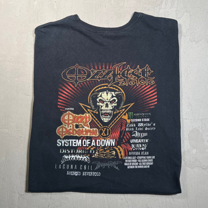 2006 Ozzfest Black Tour Tee Size XXL USED v19659