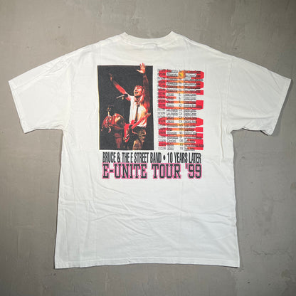 1999 Bruce Springsteen "The Boss is Back" White Tour Tee Size XL USED v19537