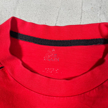 2009 New Jersey Devils Red Tee (Cropped) Size Large USED v19652