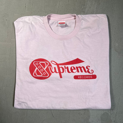 Supreme Records Pink Tee Size XL USED x17776