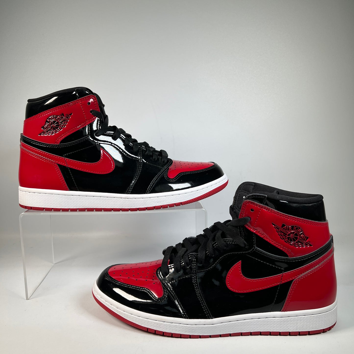 Jordan 1 High Patent Bred (2021) Size 11.5 USED s23187