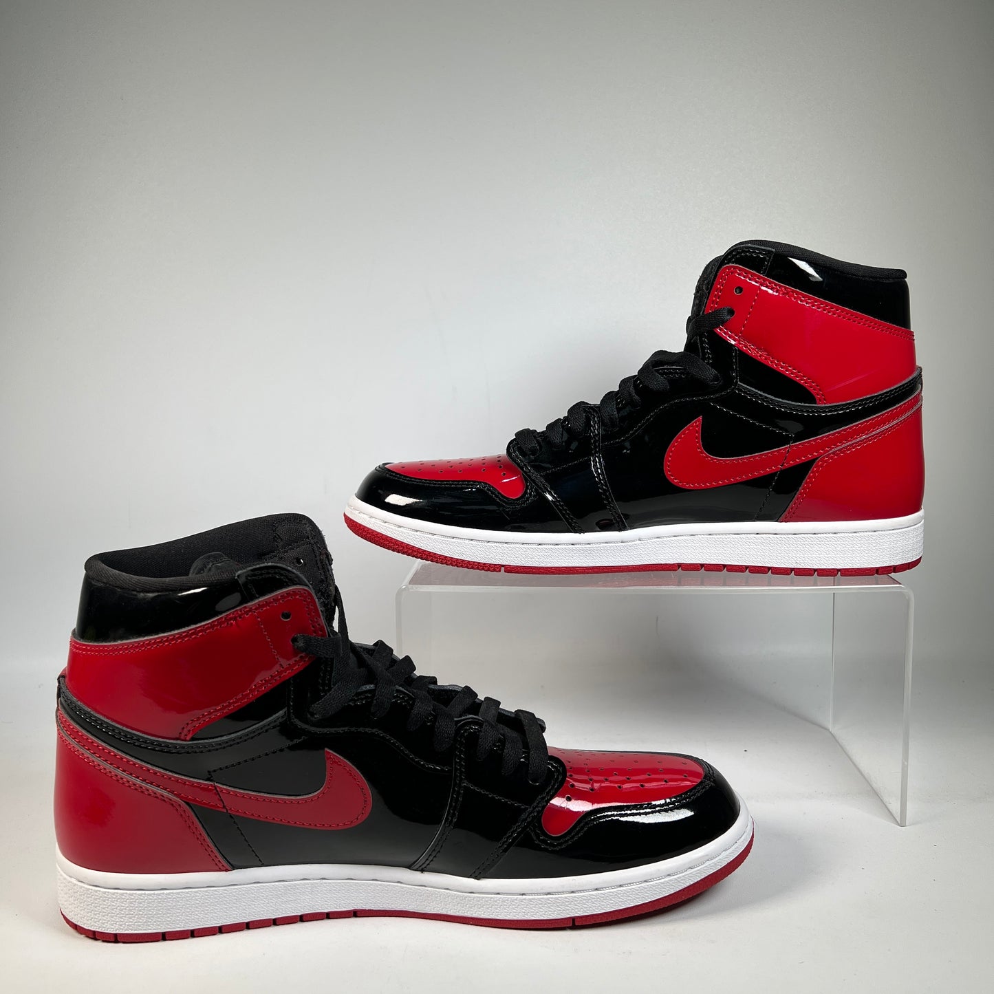 Jordan 1 High Patent Bred (2021) Size 11.5 USED s23187