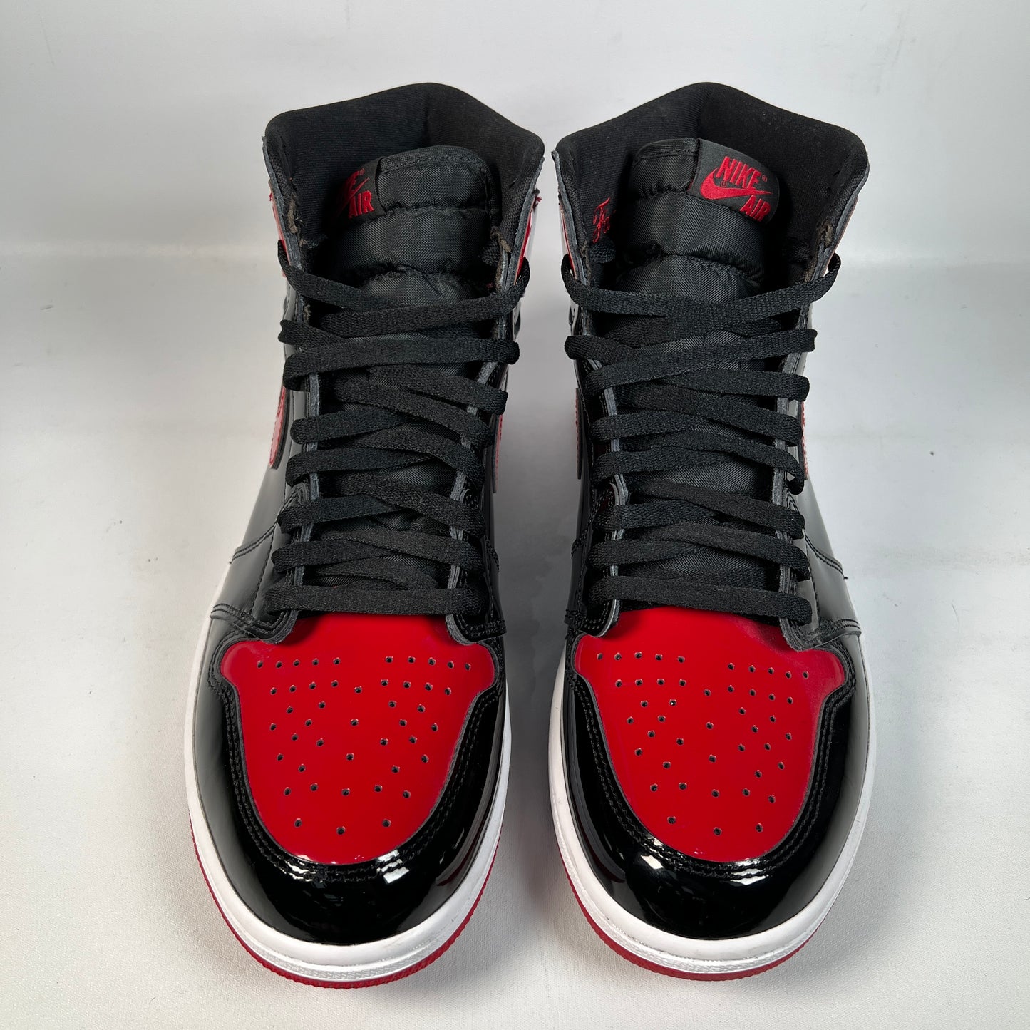 Jordan 1 High Patent Bred (2021) Size 11.5 USED s23187