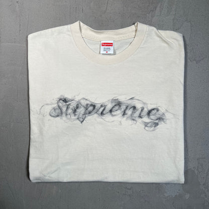 Supreme Smoke Natural White Tee Size Medium USED x17774
