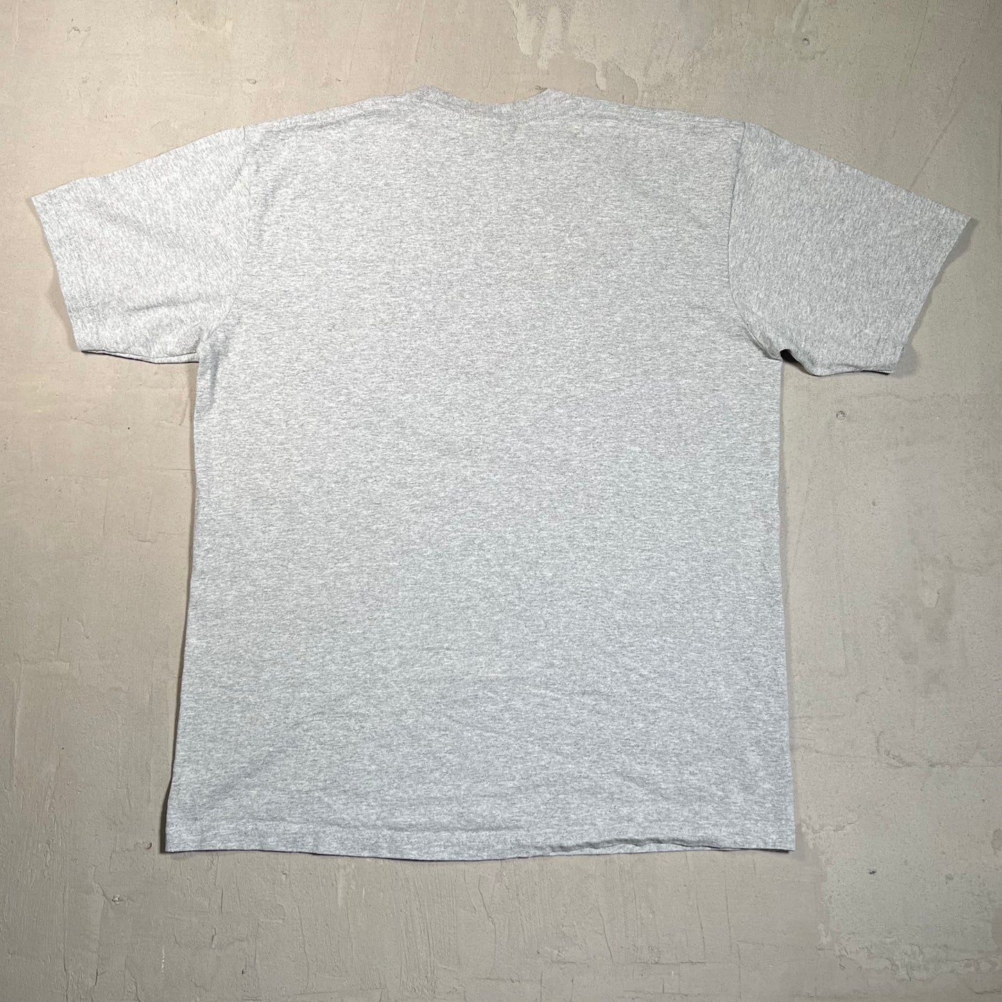 Superme New York Heather Grey Logo Tee Size Medium USED x17775