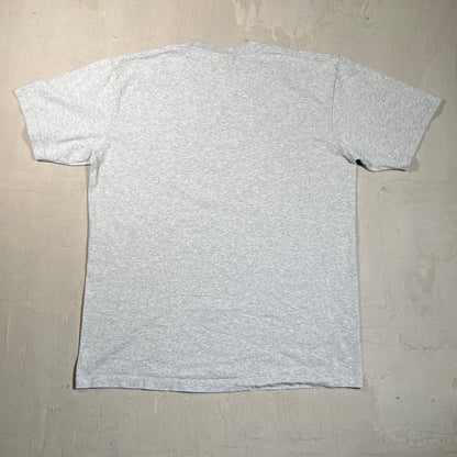Superme New York Heather Grey Logo Tee Size Medium USED x17775