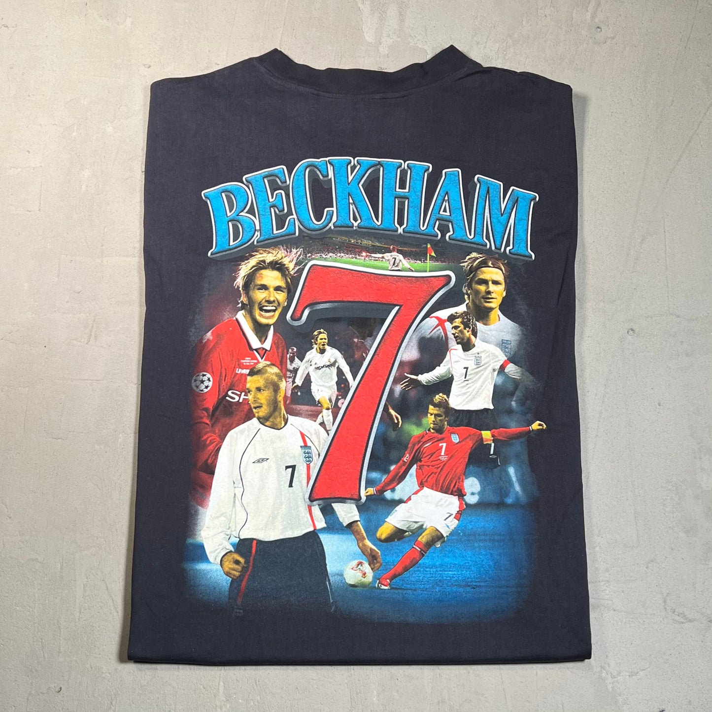 Marino Morwood David Beckham Rap Tee Size XXL USED x17779