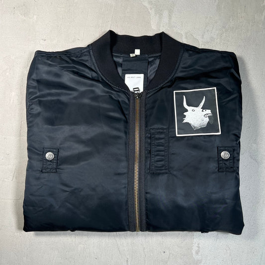 2017 Helmut Lang Travis Scott Cowboy Black Bomber Jacket Size XL USED x17784