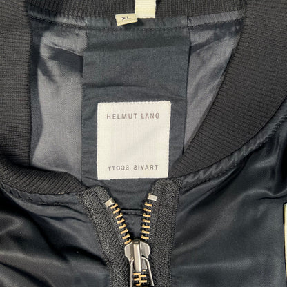2017 Helmut Lang Travis Scott Cowboy Black Bomber Jacket Size XL USED x17784