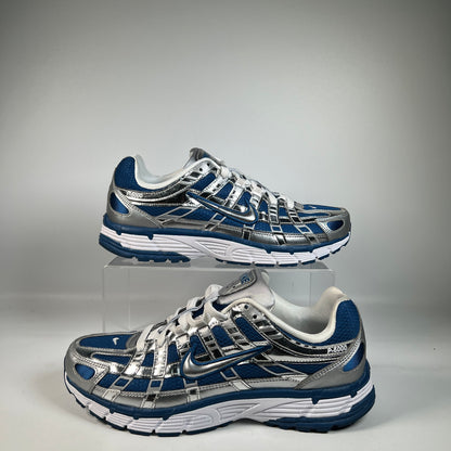 Nike P-6000 Court Blue Metallic Silver (2026) Size 10 USED s23140