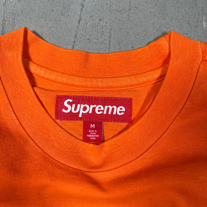 Supreme Rhinestone Script Tee Orange (2026) Size Medium NEW x17771