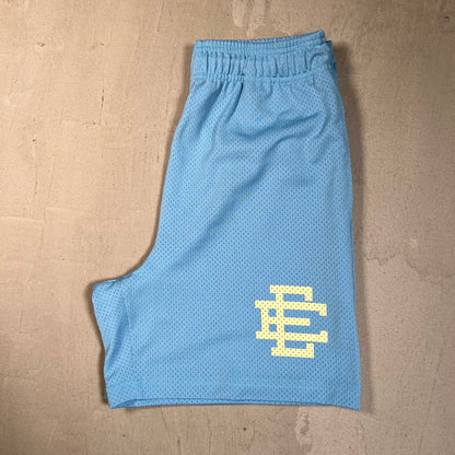 Eric Emanuel Carolina Blue Mesh Shorts Size Medium NEW x17773