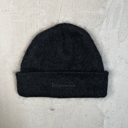 Supreme Mohair Black Beanie USED x17770