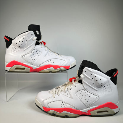 Jordan 6 Infrared White (2014) Size 10.5 USED s23107