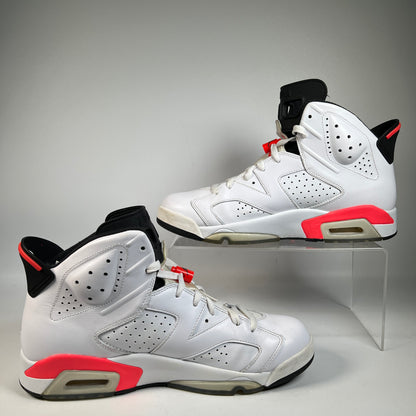 Jordan 6 Infrared White (2014) Size 10.5 USED s23107