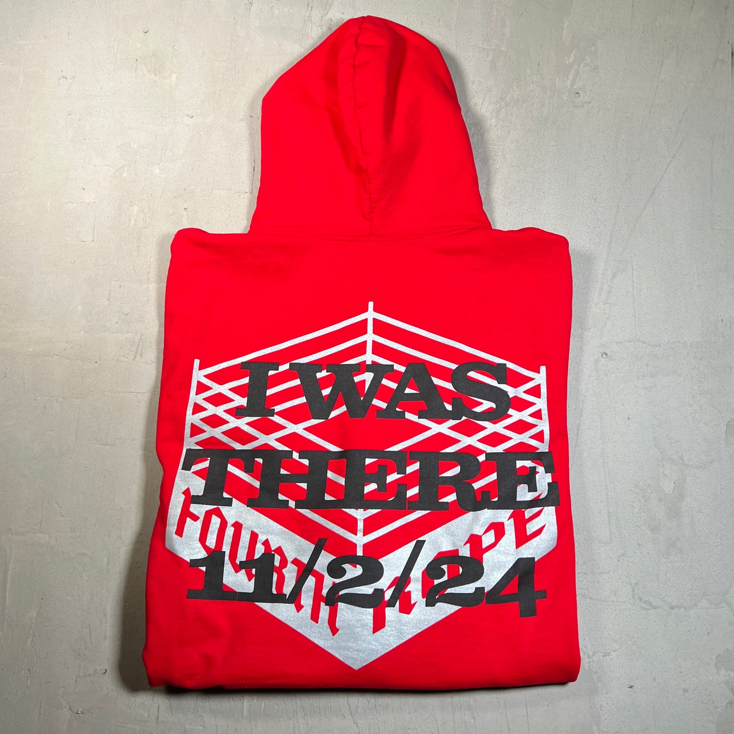 Westside Gunn Fourth Rope Red Wrestling Hoodie Size XXL USED x17794