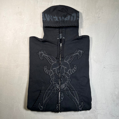 Supreme Y's by Yohji Yamamoto Zip Up Hoodie Black (2025) Size Medium USED x17803