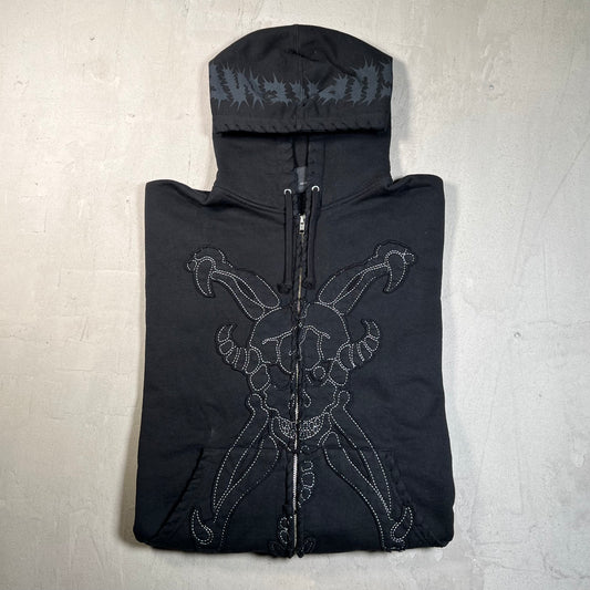 Supreme Y's by Yohji Yamamoto Zip Up Hoodie Black (2025) Size Medium USED x17803