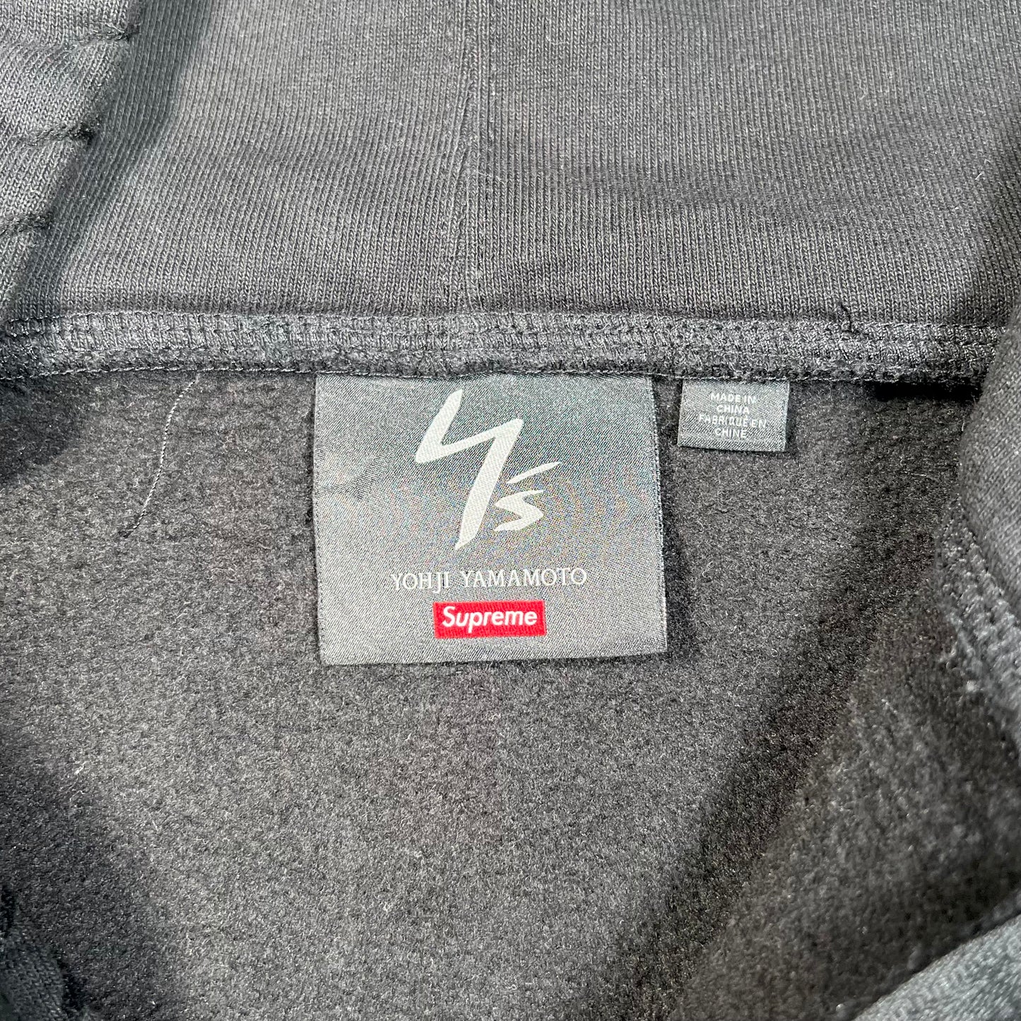Supreme Y's by Yohji Yamamoto Zip Up Hoodie Black (2025) Size Medium USED x17803