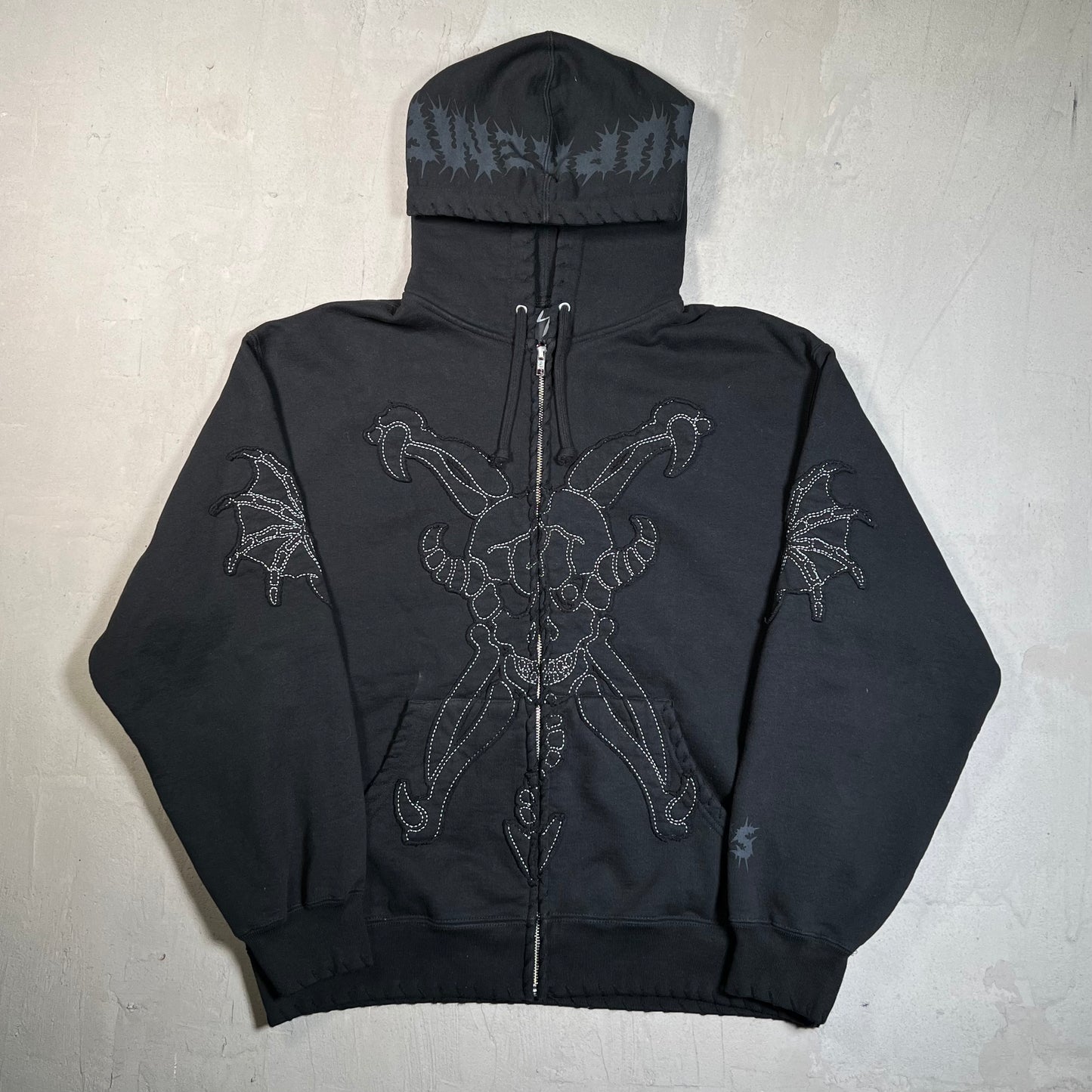 Supreme Y's by Yohji Yamamoto Zip Up Hoodie Black (2025) Size Medium USED x17803