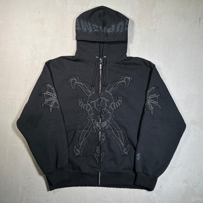 Supreme Y's by Yohji Yamamoto Zip Up Hoodie Black (2025) Size Medium USED x17803