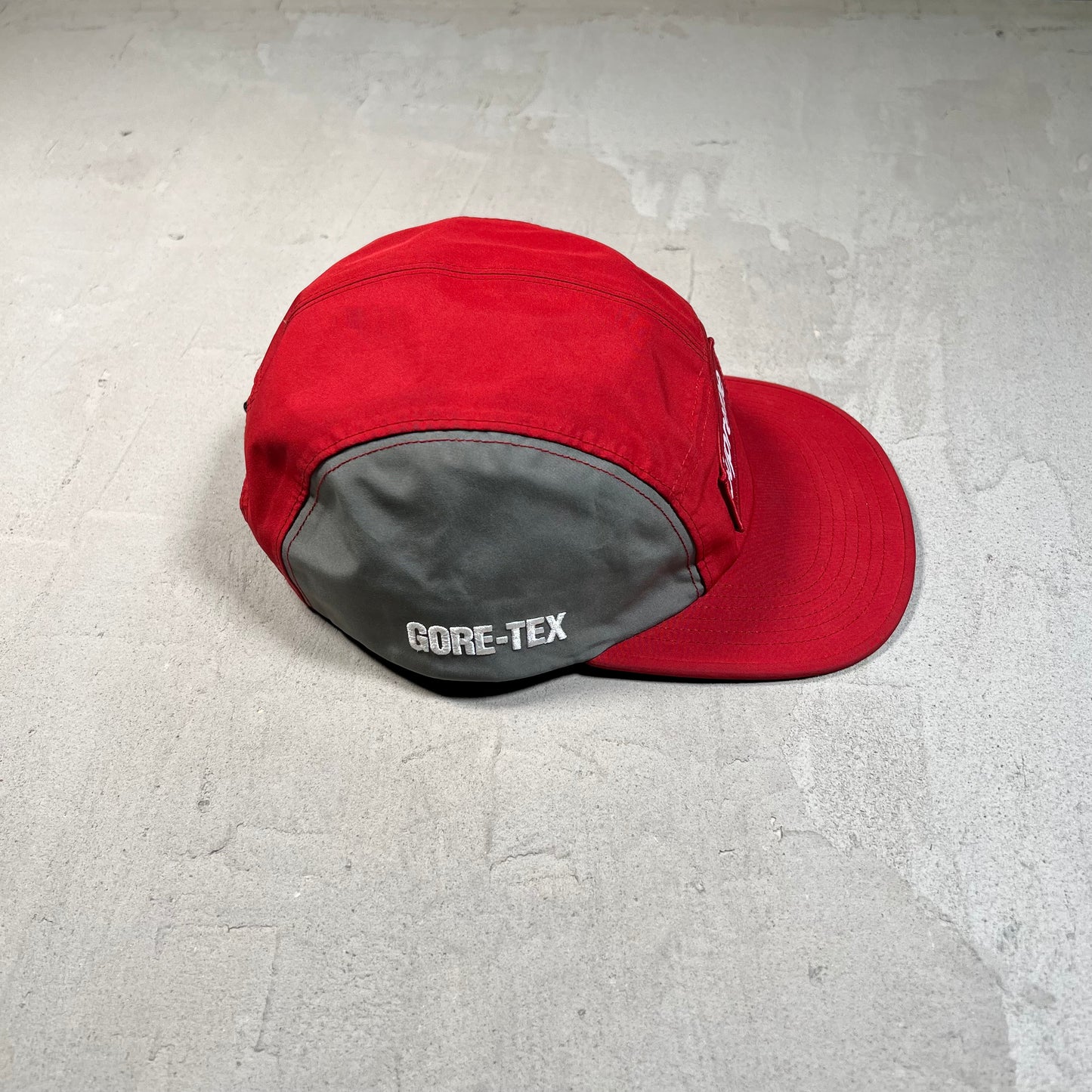 Supreme Gore Tex Red/Grey Camp Cap (2026) USED x17797