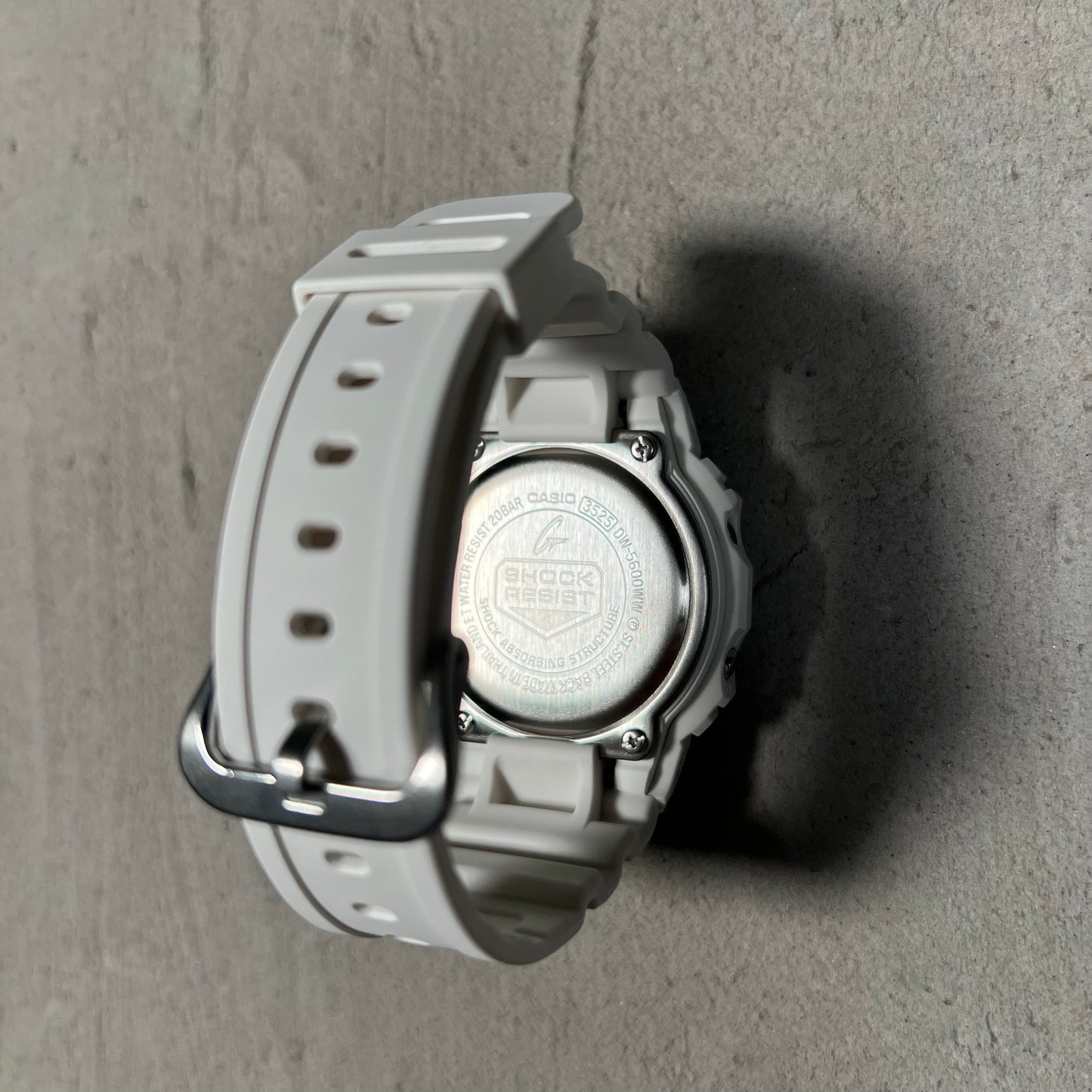 G-Shock Casio 5600 Series All White Watch NEW x17594
