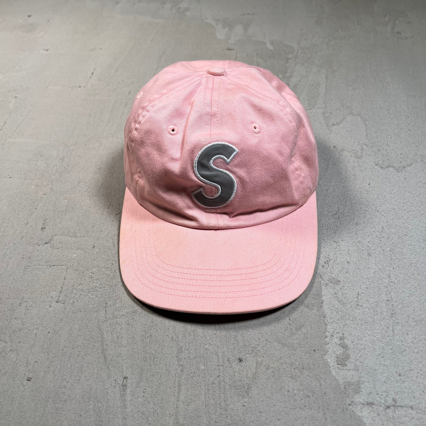 Supreme 3M Reflective S Logo 6 Panel Hat Pink (2016) USED x17818