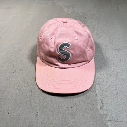 Supreme 3M Reflective S Logo 6 Panel Hat Pink (2016) USED x17818