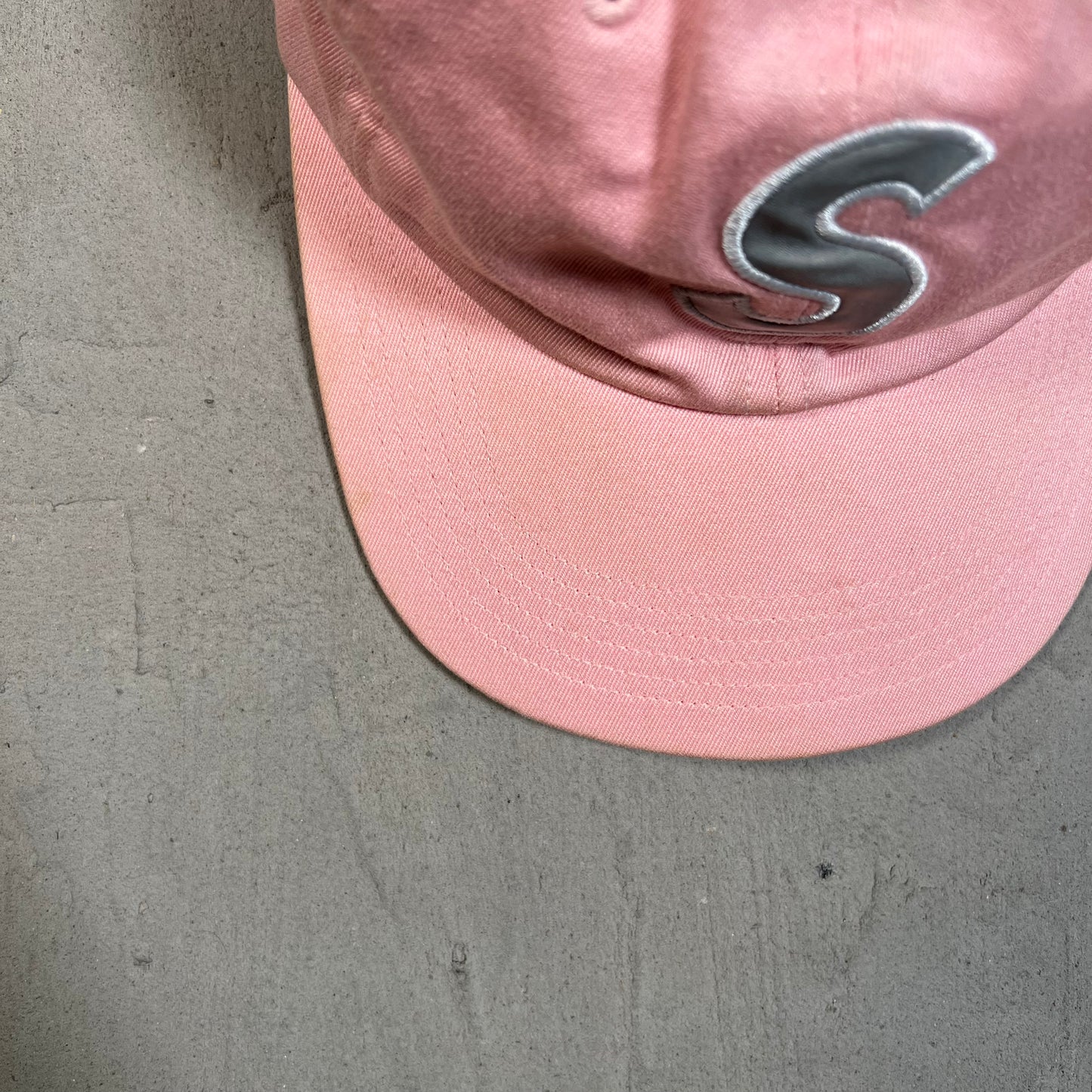 Supreme 3M Reflective S Logo 6 Panel Hat Pink (2016) USED x17818