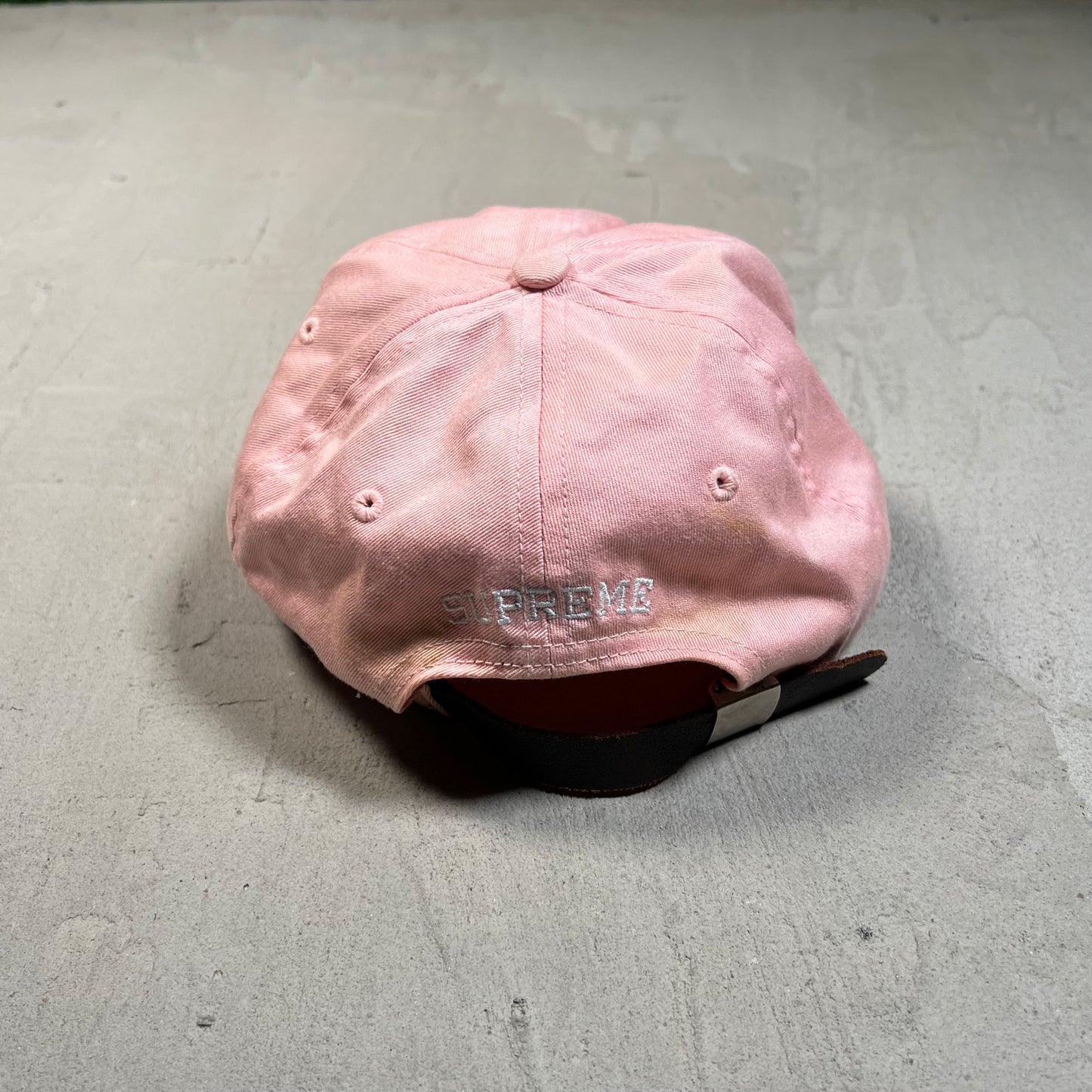 Supreme 3M Reflective S Logo 6 Panel Hat Pink (2016) USED x17818