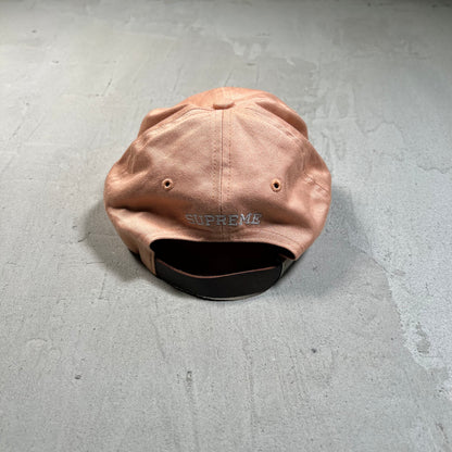 Supreme Chenille S Logo Coral 6 Panel Hat (2016) USED x17822