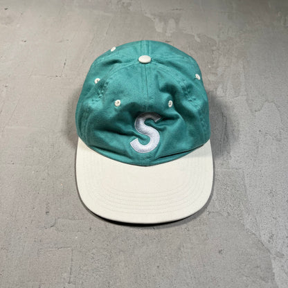 Supreme 2 Tone Washed S Logo 6 Panel Light Green (2016) USED x17819