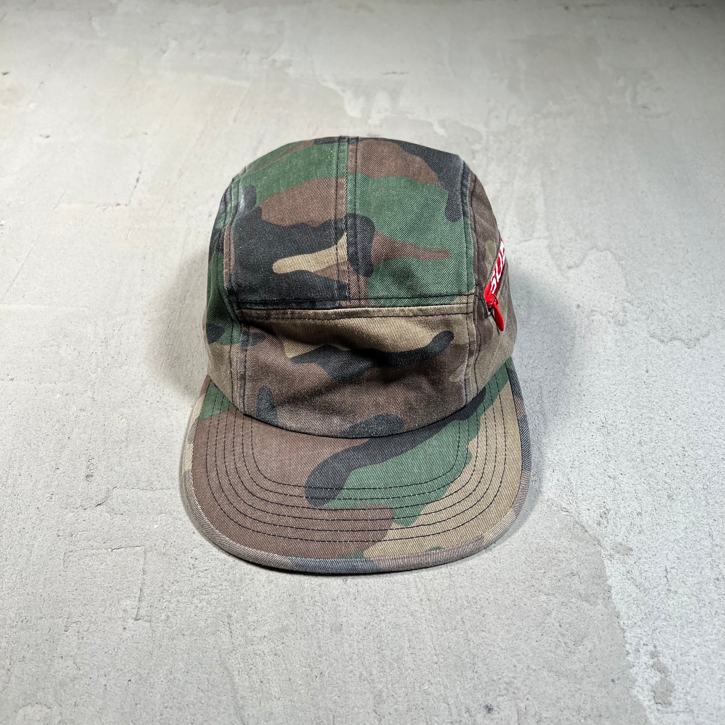 Supreme Side Zip Camp Cap Woodland Camo (2026) USED x17810