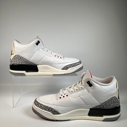 Jordan 3 White Cement Reimagined (2023) Size 10 USED s23100